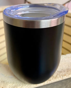 4.5” Stainless Steel Wine Tumbler with Top!