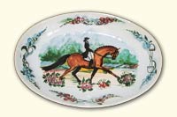 Equestrian Oval Platter - 14"