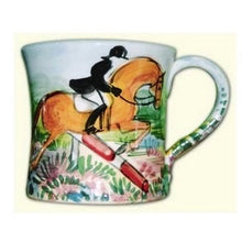 Load image into Gallery viewer, Equestrian Flared Mug - 4.5&quot; tall
