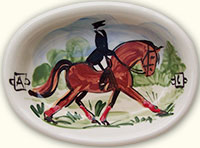 Equestrian Soap Dish 5" X 7"