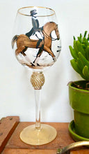 Load image into Gallery viewer, Hand Painted Gold Rimmed Wine Glasses
