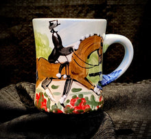 Load image into Gallery viewer, Equestrian Flared Mug - 4.5&quot; tall
