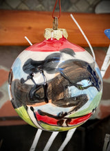 Load image into Gallery viewer, Christmas Holiday Ornaments - Equestrian Hand Painted Ceramic ornaments available in 2.5&quot;, 3&quot; &amp; 3.5&quot;
