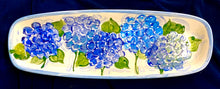 Load image into Gallery viewer, 18&quot; X 6&quot; Ceramic Hydrangea Bread Tray
