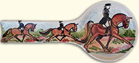 Equestrian Hand Painted - Spoon Rest